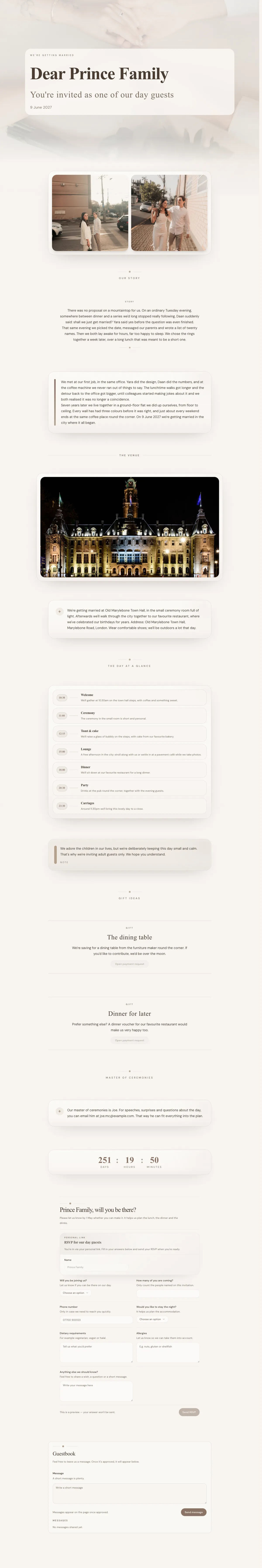 Example Yara & Daan — Small, intentional, complete