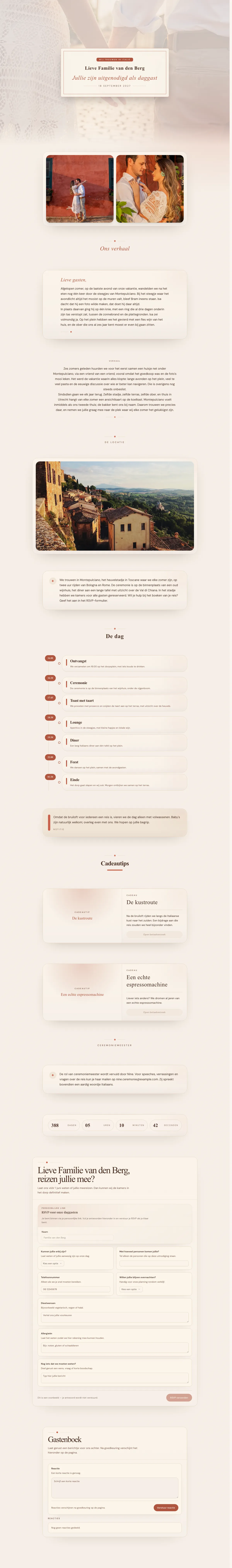 Example Isa & Bram — Southern invitation