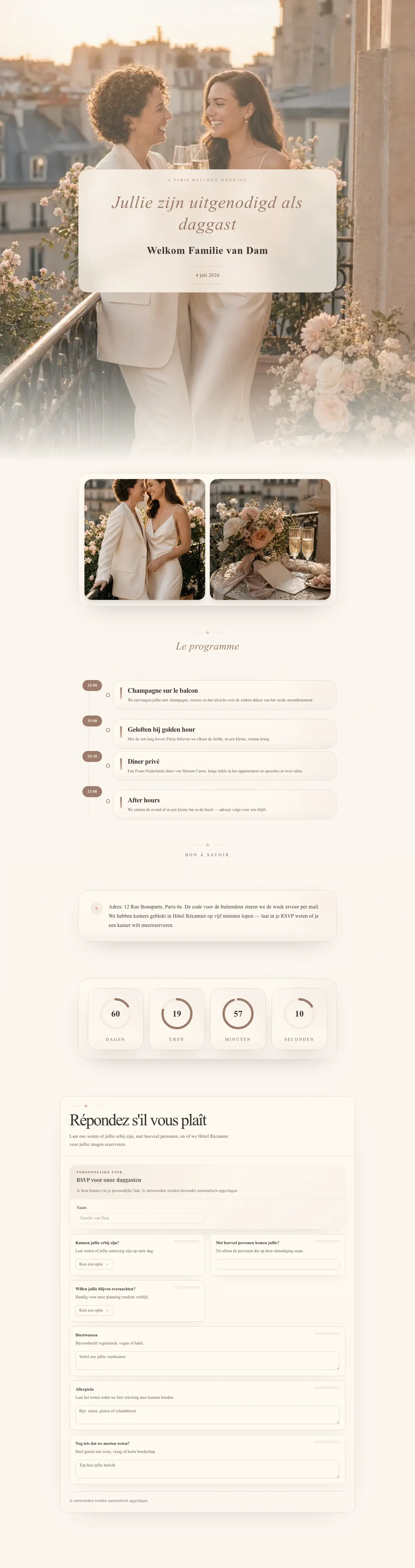 Example Noor & Linde — Refined & golden