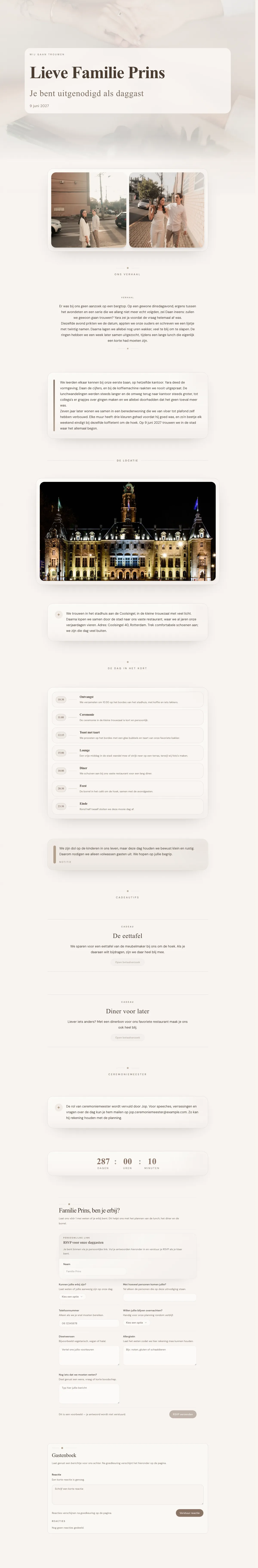 Example Yara & Daan — Small, intentional, complete