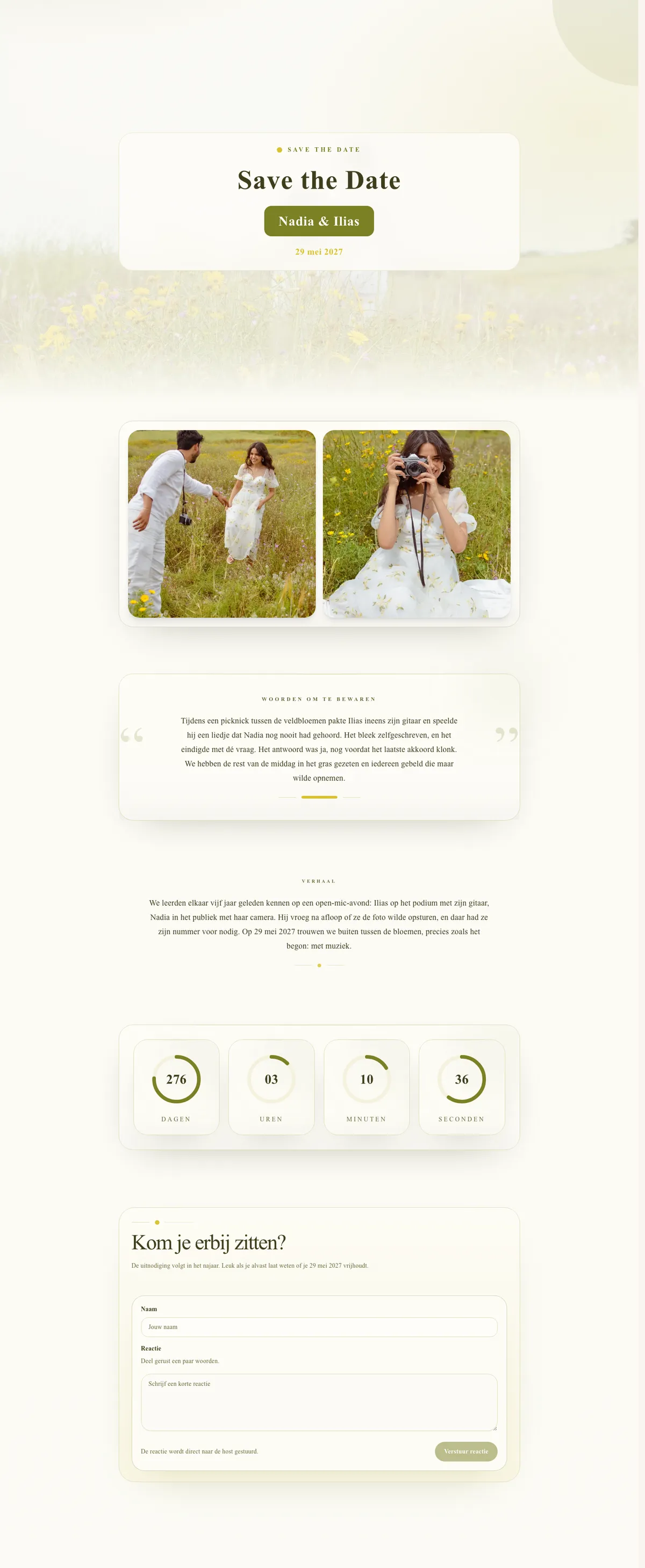 Example Nadia & Ilias — Wildflower meadow in May