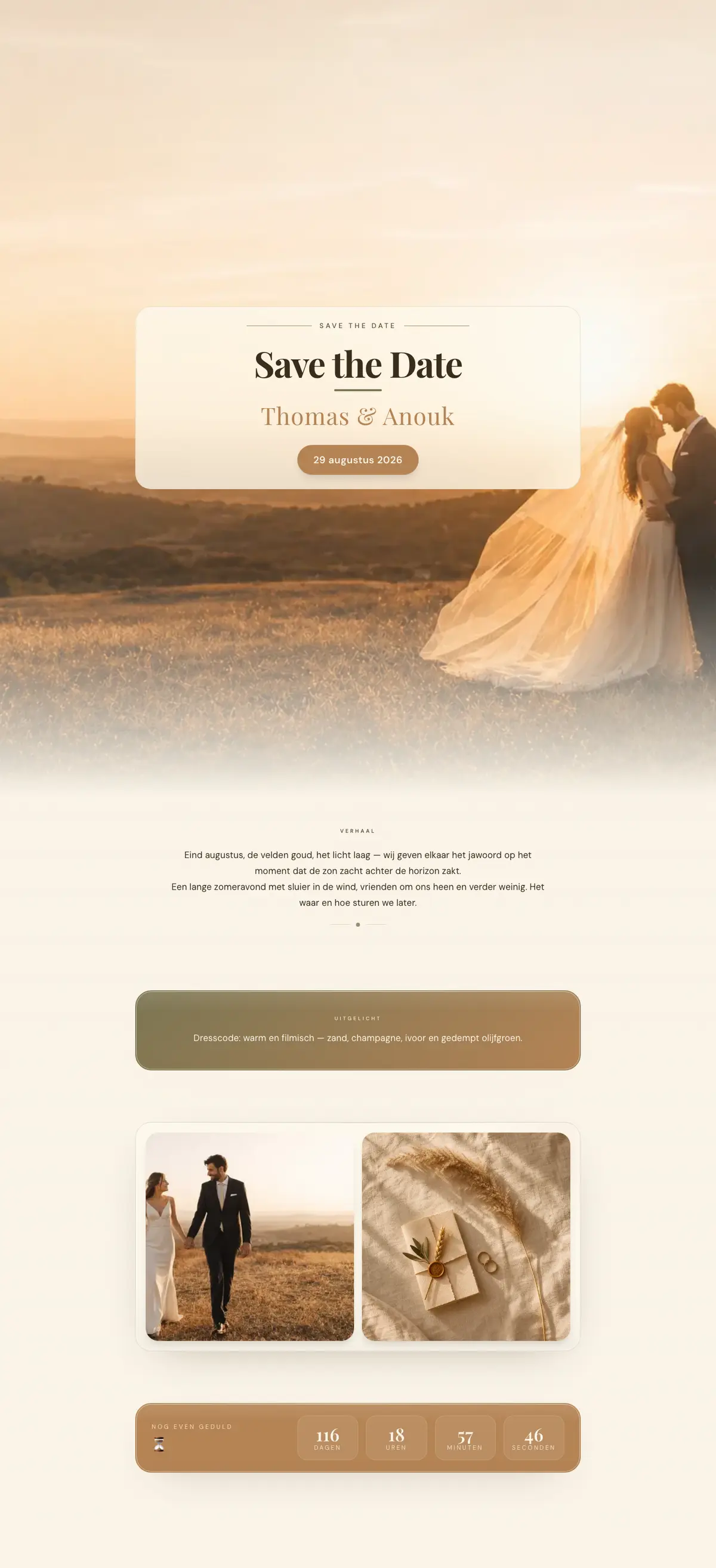 Example Thomas & Anouk — Editorial & distinctive